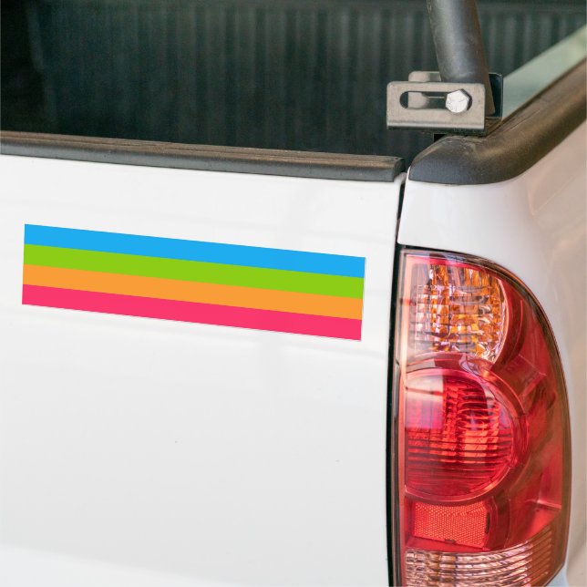 Panoromantic Pride Bumper Sticker (On Truck)