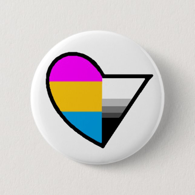 Panromantic Demisexual Button (Front)