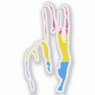 pans pride peace sign