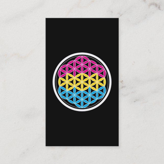 panSacred geometry Business Card (Front)