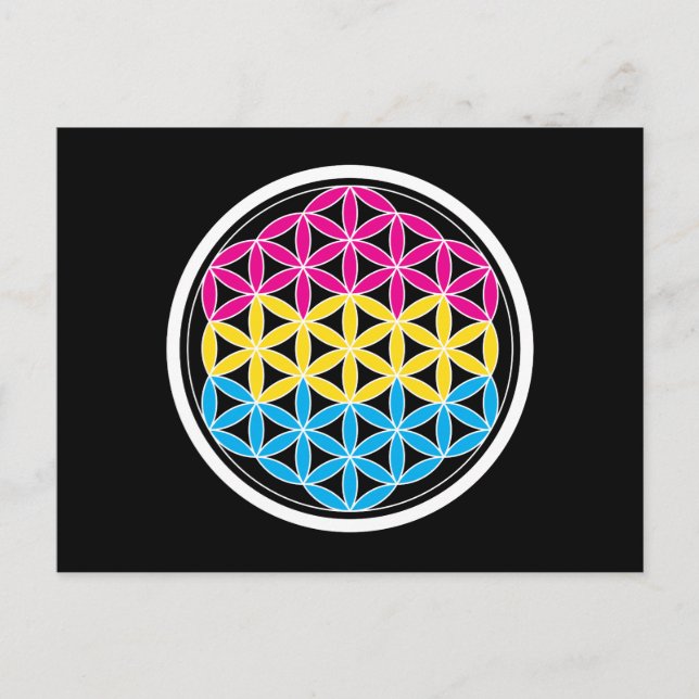 panSacred geometry Postcard (Front)