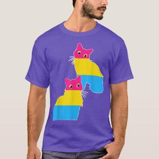 Panseual Cat Owner Queer Pan Pride Month LGBTQ Pan T-Shirt