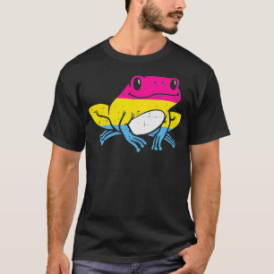 Panseual Frog Funny Toad Pan Pride Flag Ally Men W T-Shirt