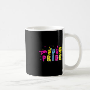 Pansexual ASL Pride Pan Rainbow Sign Language Deaf Coffee Mug