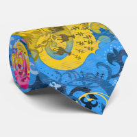 Pansexual Dragon Damask - Pride Flag Colours