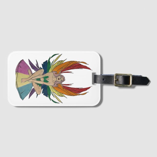 Pansexual Faerie Luggage Tag (Front Horizontal)