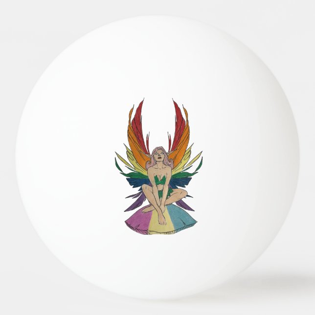 Pansexual Faerie Ping Pong Ball (Front)