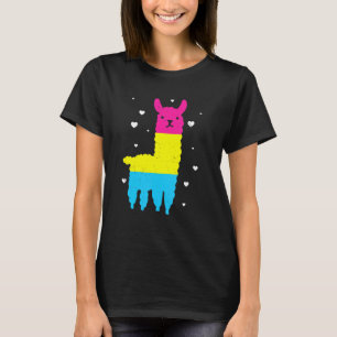 Pansexual Flag Llama Gay Pride Lgbtq T-Shirt