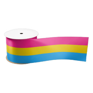 Pansexual Flag & Pride community /gender flag Sati Satin Ribbon