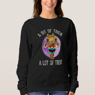 Pansexual Halloween Giraffe A Bit Of Trick A Lot O Sweatshirt