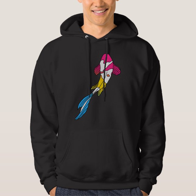 Pansexual Koi Fish Hoodie (Front)