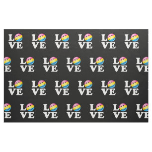 Pansexual Love Smiling Flag Fabric