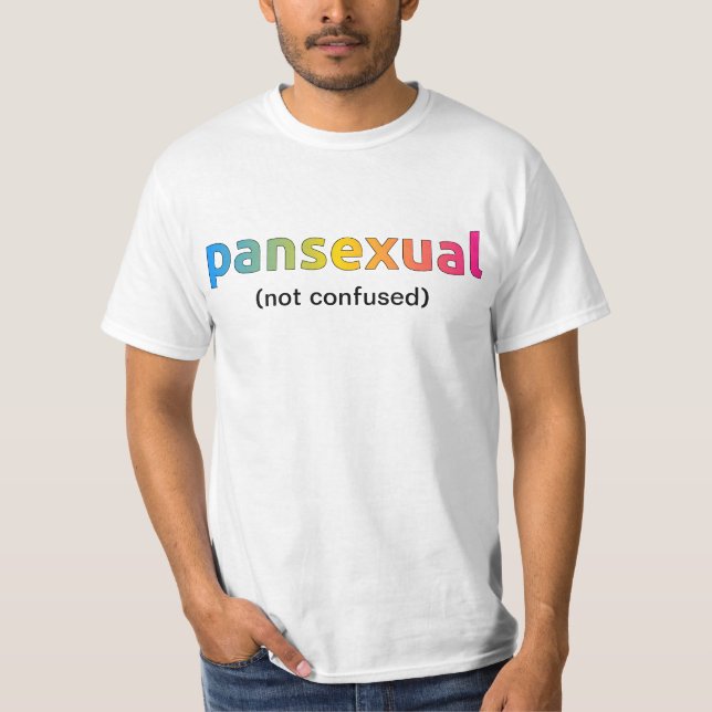 Pansexual (not confused) shirt (Front)