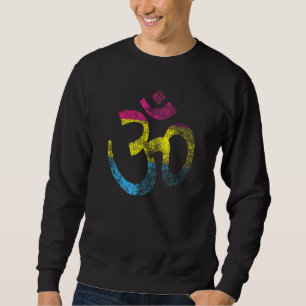 Pansexual Om Flag Yoga Lgbt Pride Pan Yoga Aum Ohm Sweatshirt