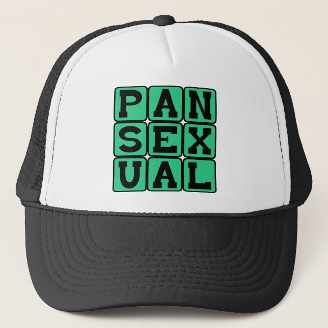 Pansexual, Omnisexual Trucker Hat (Front)