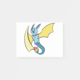 Pansexual Pride Bat Dragon Post-it Notes