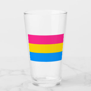 Pansexual Pride Colors Glass