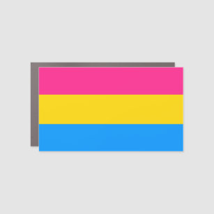 Pansexual Pride Colours Car Magnet