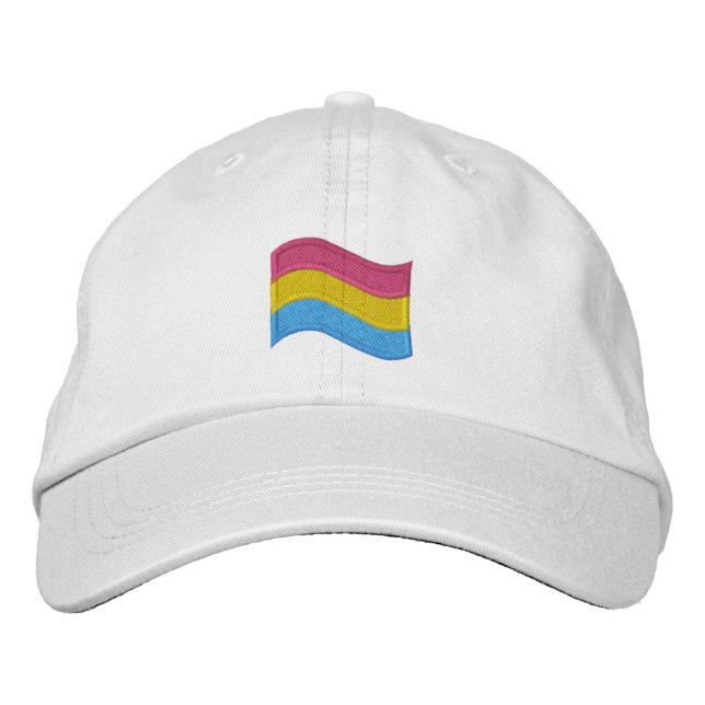 Pansexual Pride Embroidered Hat (Front)