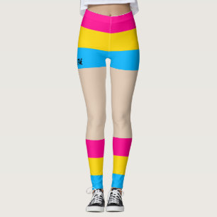 Pansexual Pride Faux Shorts & Legs  Leggings