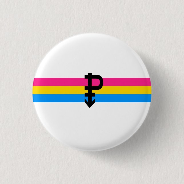 Pansexual Pride Flag 3 Cm Round Badge (Front)