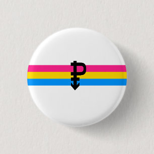Pansexual Pride Flag 3 Cm Round Badge