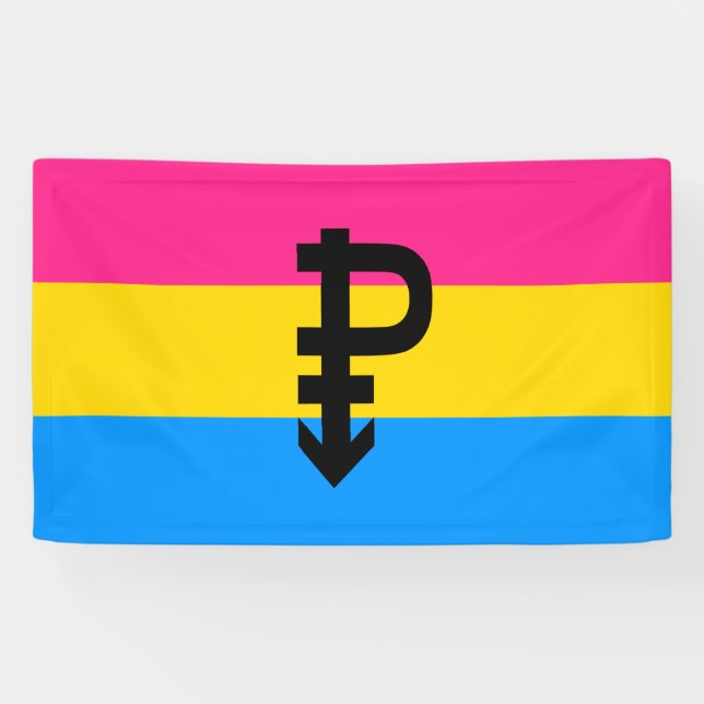 Pansexual Pride Flag Banner (Horizontal)