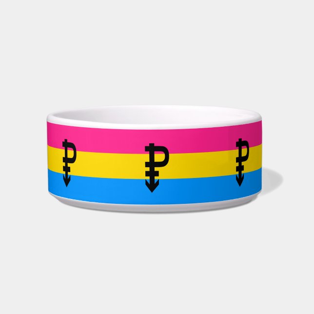 Pansexual Pride Flag Bowl (Front)