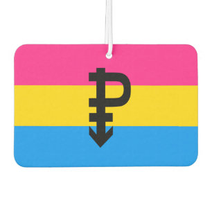 Pansexual Pride Flag Car Air Freshener