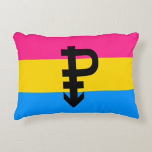 Pansexual Pride Flag Decorative Cushion