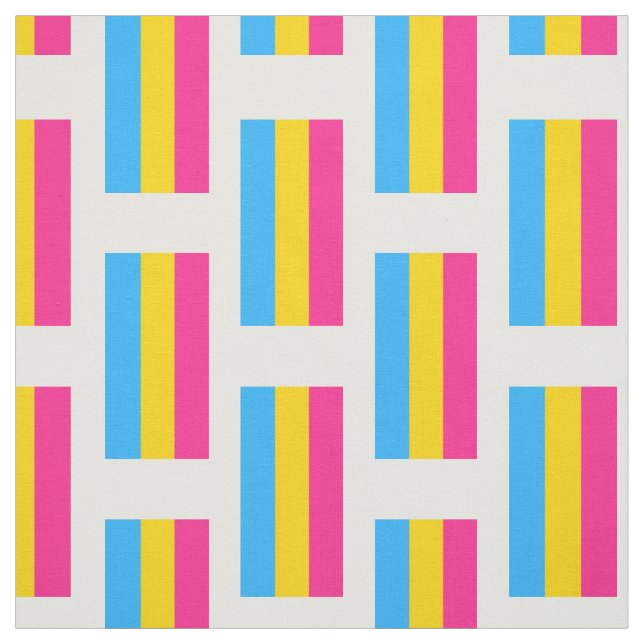 Pansexual Pride flag Fabric (Swatch)