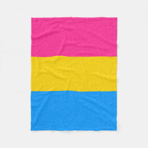 Pansexual Pride Flag Fleece Blanket