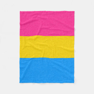 Pansexual Pride Flag Fleece Blanket