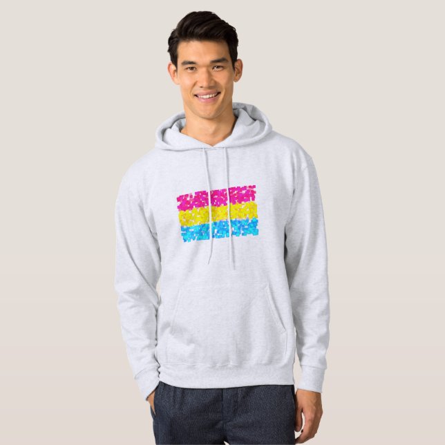 Pansexual Pride Flag Hoodie (Front Full)
