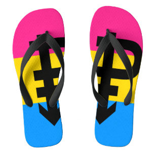 Pansexual Pride Flag Jandals