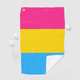 Pansexual Pride Flag LGBTQ Golf Towel