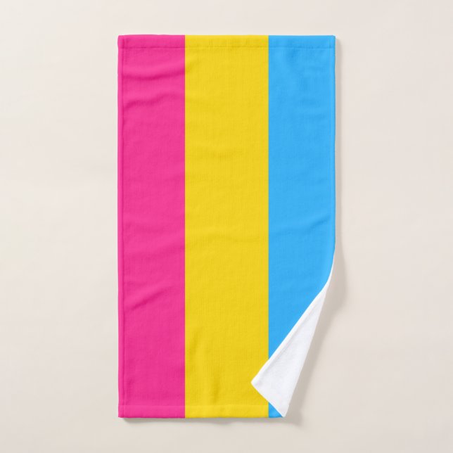 Pansexual Pride Flag LGBTQ Hand Towel (Hand Towel)