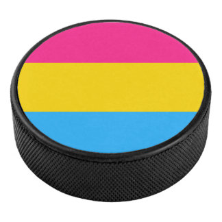 Pansexual Pride Flag LGBTQ Hockey Puck