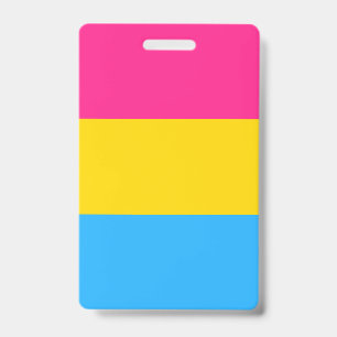 Pansexual Pride Flag LGBTQ ID Badge