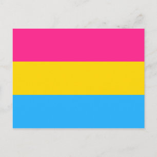 Pansexual Pride Flag LGBTQ Postcard