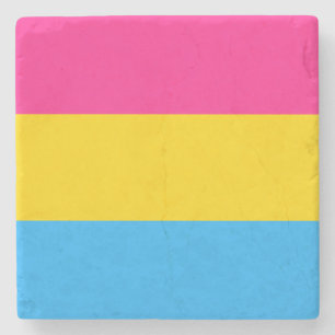 Pansexual Pride Flag LGBTQ Stone Coaster