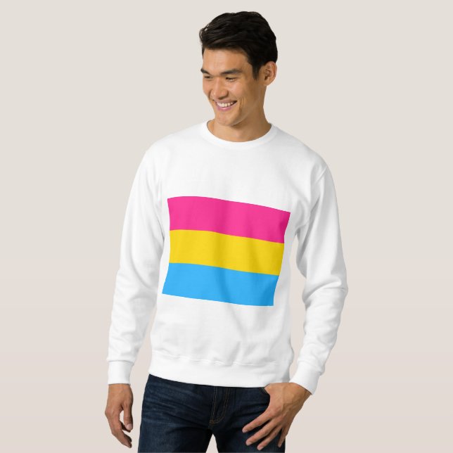 Pansexual Pride Flag LGBTQ Sweatshirt (Front Full)