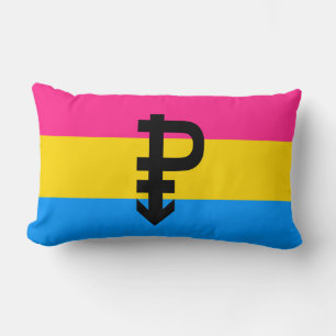 Pansexual Pride Flag Lumbar Cushion