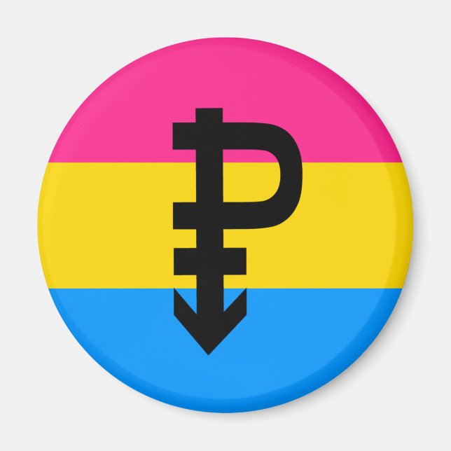 Pansexual Pride Flag Magnet (Front)