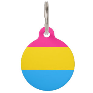 Pansexual Pride Flag Pet Tag