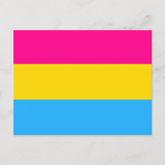 "PANSEXUAL PRIDE FLAG" POSTCARD