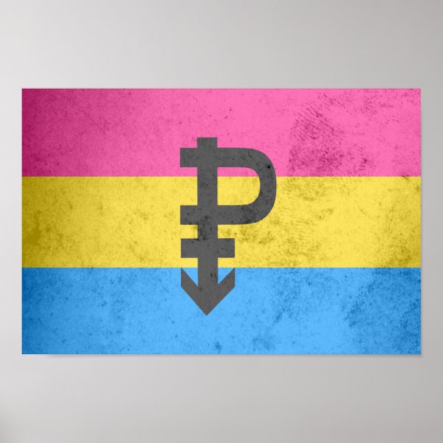 Pansexual Pride Flag Poster (Front)