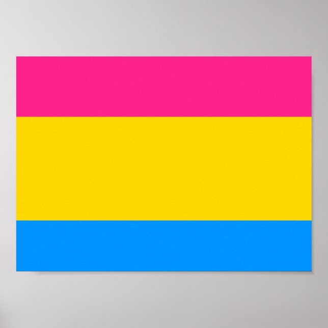 Pansexual Pride Flag Poster (Front)