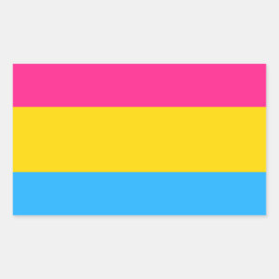 Pansexual Pride Flag Rectangular Sticker