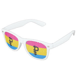 Pansexual Pride Flag Retro Sunglasses
